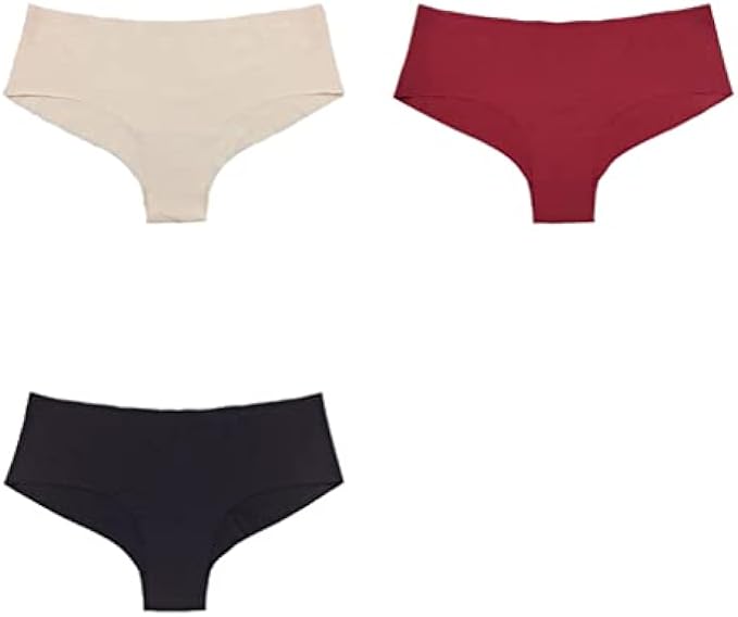 DHTDVD 3PCS/Set Seamless Women's Panties Sports Breathable Underwear Girls Comfortable Briefs Lingerie Satin (Color : D, Size : X-Small Code)