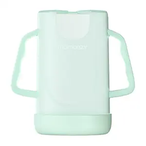Momcozy Squeeze Pouch Holder for Food Pouches and Drink Boxes, Baby Pouch Holder Allows Baby to Self-Feed and Avoid Messes, Baby Food Pouch Holder Handle is Easy to Grip, Comfortable, Green