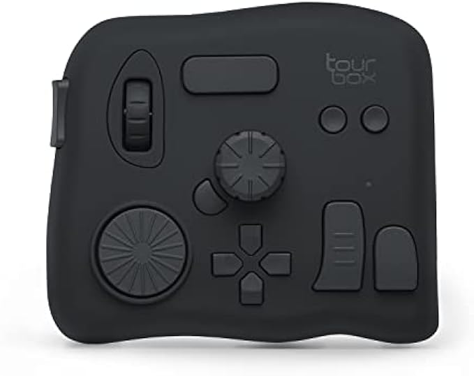 TourBox NEO, Custom Controller for Photo Video Editing, Color Grading, Ilustration, Mac/Windows, Adobe Photoshop Lightroom Premiere Illustrator Davinci Resolve After Effects Final Cut Pro Keyboard