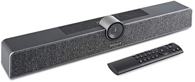 Enther&MAXHUB 4K Video Conference Camera,All-in-one Conference Room Camera System,Smart Video and Audio conferencing System,Auto-framing Wireless Screen-Sharing,120° FOV for Small Meeting Rooms