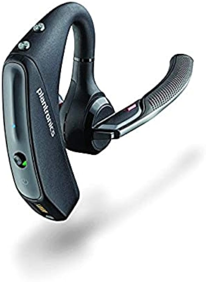 Plantronics - Voyager 5200 UC (Poly) - Bluetooth Single-Ear (Monaural) Headset - Compatible to connect to your PC and/or Mac - Works with Teams, Zoom & more - Noise Canceling