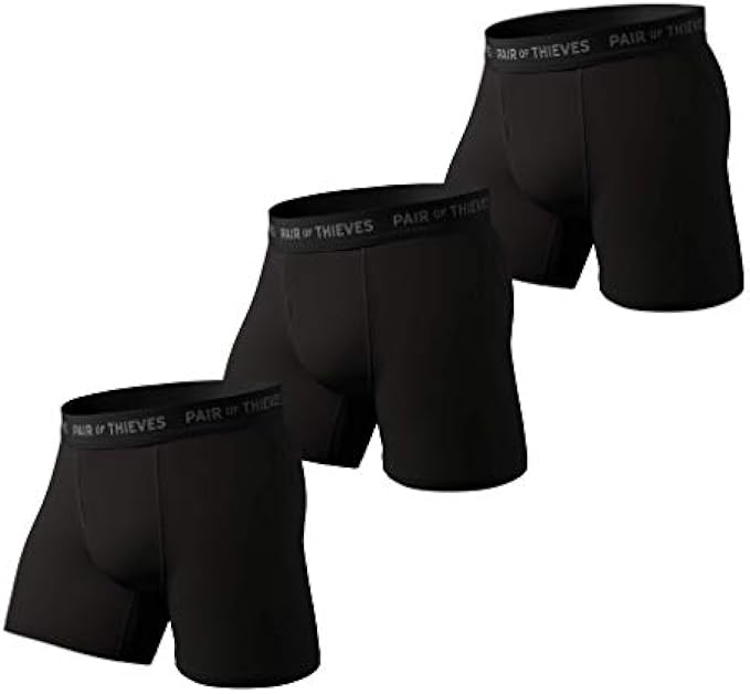 Pair of Thieves Super Fit Underwear for Men Pack - 3 Pack Boxer Briefs - AMZ Exclusive