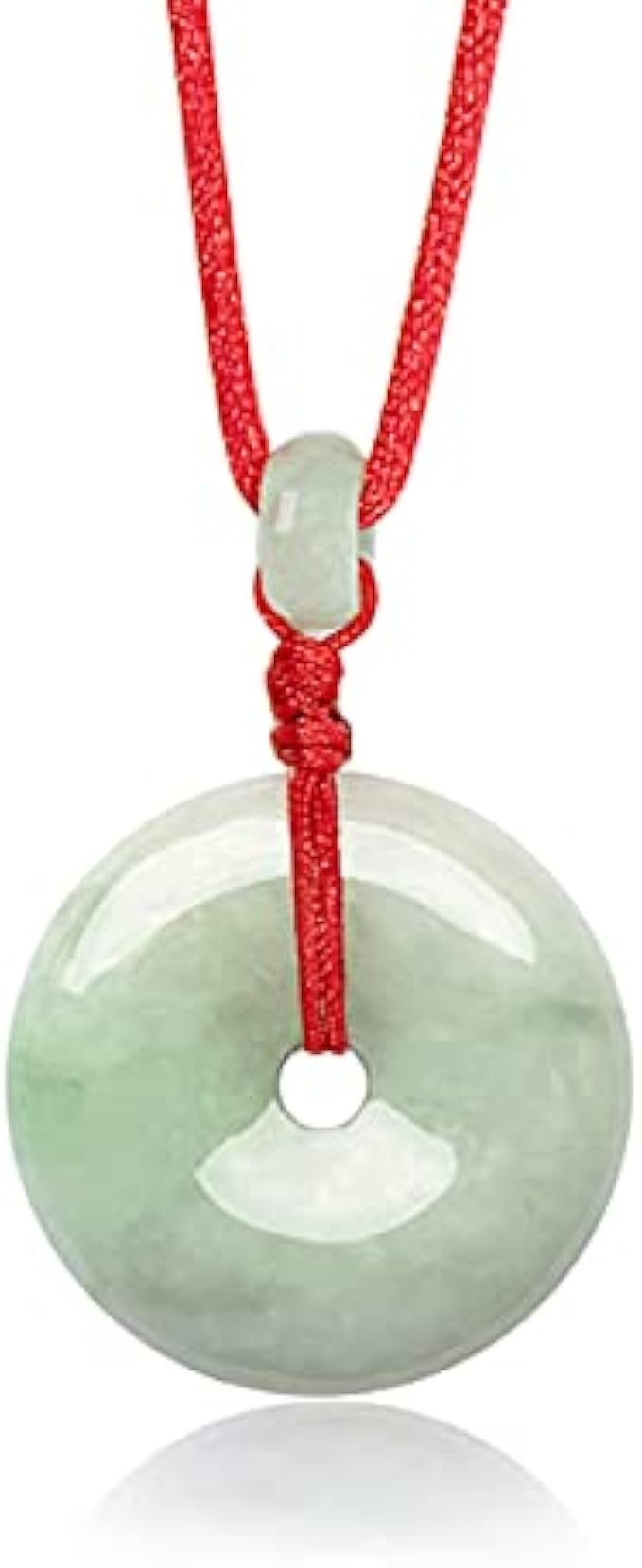 Dahlia Eternal Circle Jade Necklace, Real Grade A Certified Burma Jadeite for Inner Peace