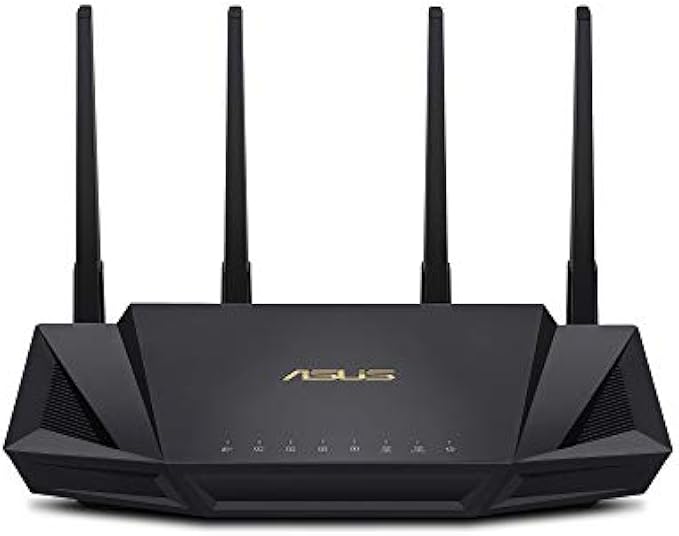 ASUS RT-AX3000 Dual Band WiFi 6 Extendable Router, Subscription-free Network Security, Instant Guard, Advanced Parental Controls, Built-in VPN, AiMesh Compatible, Gaming & Streaming, Smart Home, USB