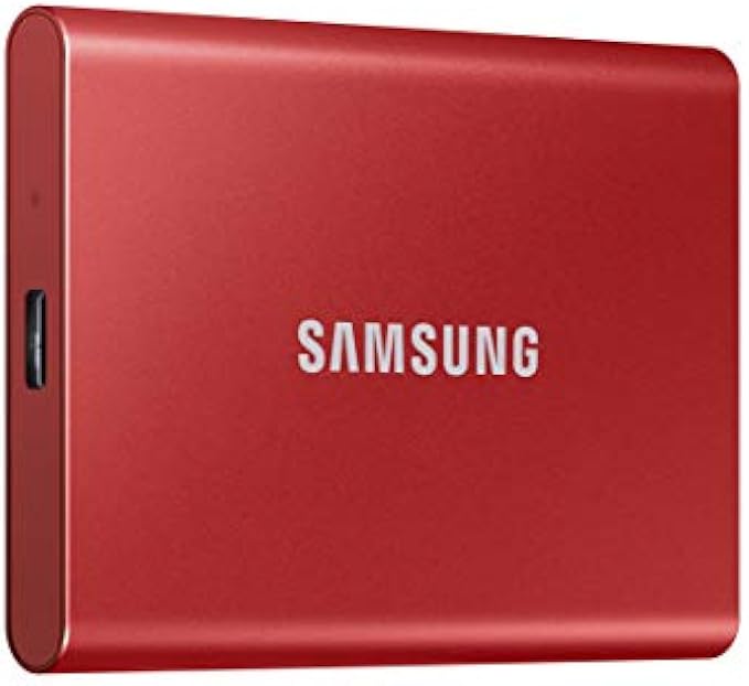 Samsung T7 Portable SSD - 500 GB - USB 3.2 Gen.2 Externe SSD Metallic Red (MU-PC500R/WW)