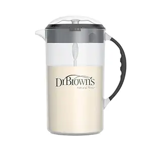Dr. Brown's Baby Formula Mixing Pitcher with Adjustable Stopper, Locking Lid & No Drip Spout, Black, BPA Free, 36oz, 1 Pack