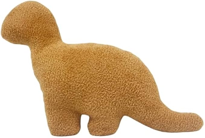 BEGA TOYS Dino Chicken Nugget Plush - Brontosaurus 16" Dino Nugget Pillow - Soft Stuffed Animal Pillow for Cute Room Decor - Fun Chicken Nuggets Theme - Unique Present for Kids and Adults