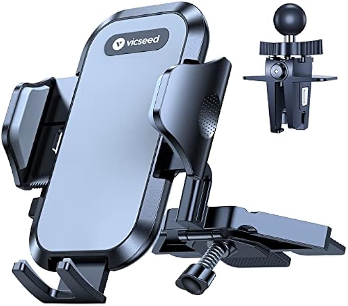 VICSEED Phone Mount for Car [Powerful Suction][Thick Cases & Big Phones Friendly] Universal Car PhoneHolder Mount Dashboard Windshield Air Vent Cell Phone Holder Car for iPhone