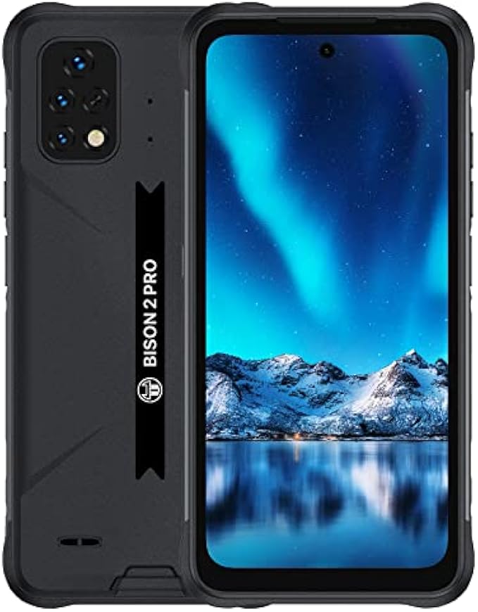 UMIDIGI Rugged Unlocked Cell Phones, Bison 2 PRO 8G+256GB, Rugged Smartphone with IP68 & IP69K, 6150mAh Mobile Phone, Android 12, NFC, 6.5" FHD, 48MP AI Triple Camera, Dual 4G, 18W, Type-C, GPS