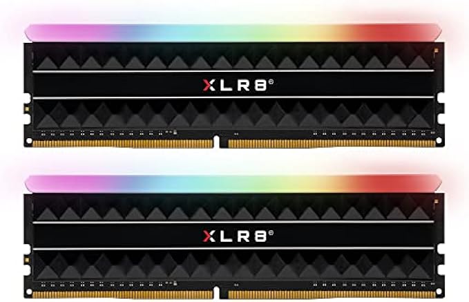 PNY XLR8 Gaming REV RGB 16GB (2x8GB) DDR4 3200MHz (PC4-25600) CL16 1.35V Dual Channel Desktop (DIMM) Memory – MD16GK2D4320016X2RGB