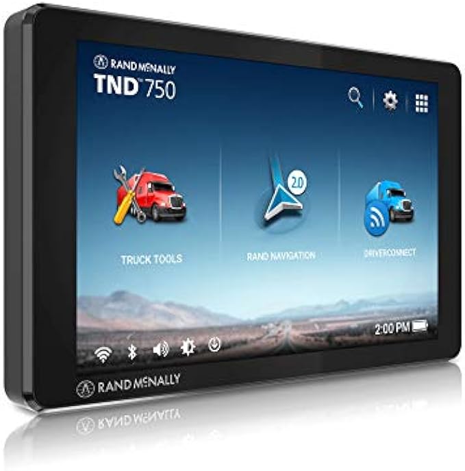 Rand McNally TND 750 7-inch GPS Truck Navigator, Easy-to-Read Display, Custom Truck Routing and Rand Navigation 2.0