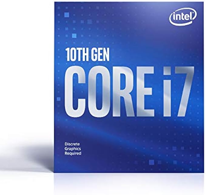 Intel® Core™ i7-10700F Desktop Processor 8 Cores up to 4.8 GHz Without Processor Graphics LGA1200 (Intel® 400 Series chipset) 65W