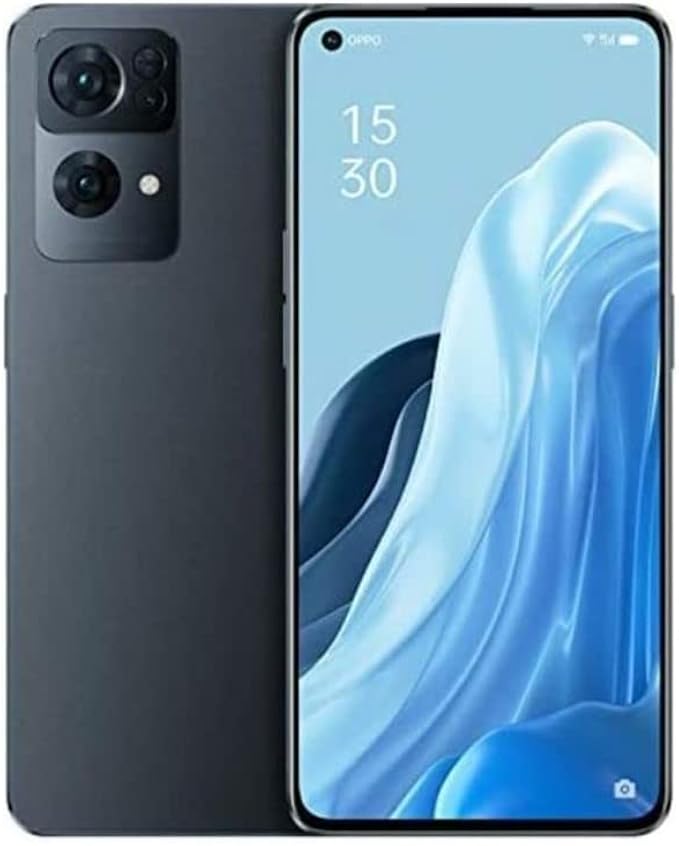 Oppo Reno 7 5G Dual 256GB 8GB RAM Factory Unlocked (GSM Only | No CDMA - not Compatible with Verizon/Sprint) Global Version - Starry Black