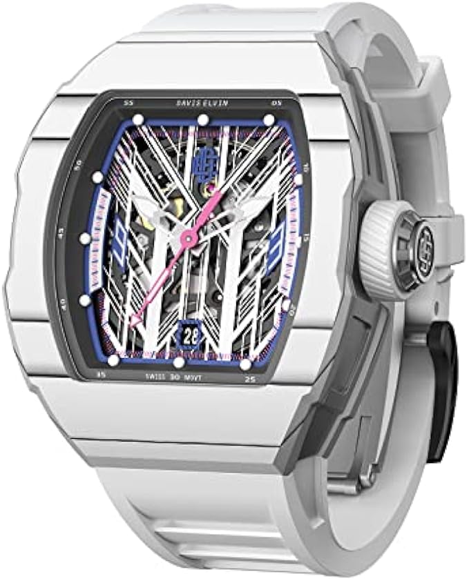 DAVIS ELVIN-Gentleman Style Waterproof Mechanical Watches Men's Automatic Watch Daviselvinwatch Wine Barrel Wristwatch with Swiss Movement Wristwatches for Men-DR05-S