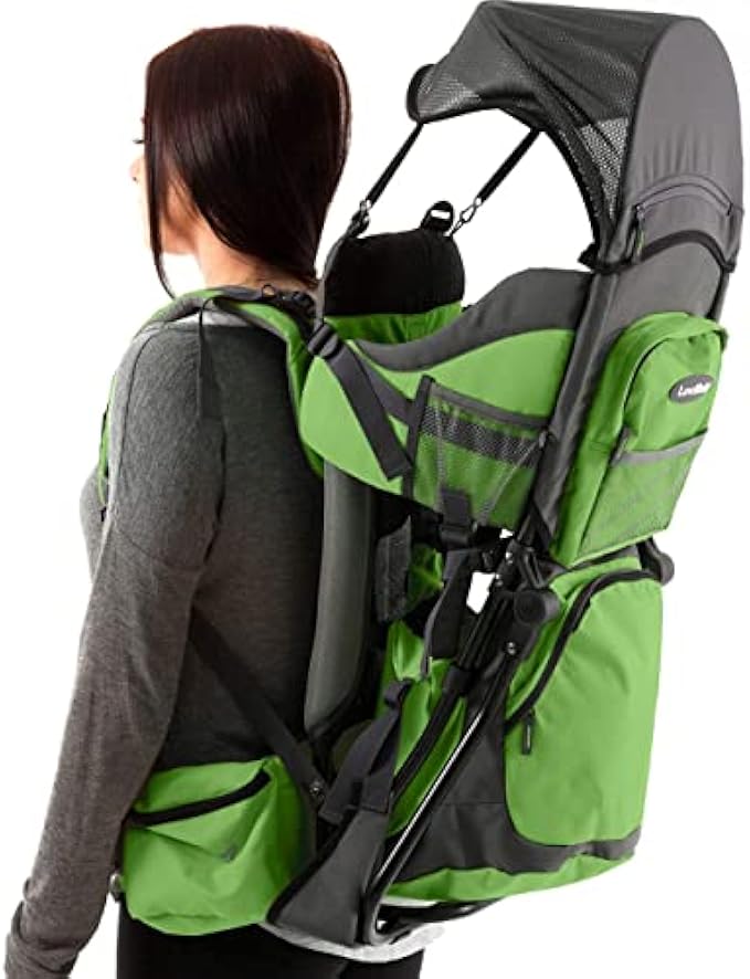 Luvdbaby Premium Baby Backpack Carrier for Hiking - Baby Carrier Backpack for Toddlers - Ergonomic Hiking Child Carrier Backpack