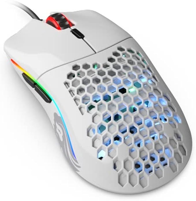 Glorious PC Gaming Race Model O Gaming-Mouse - White, Glossy