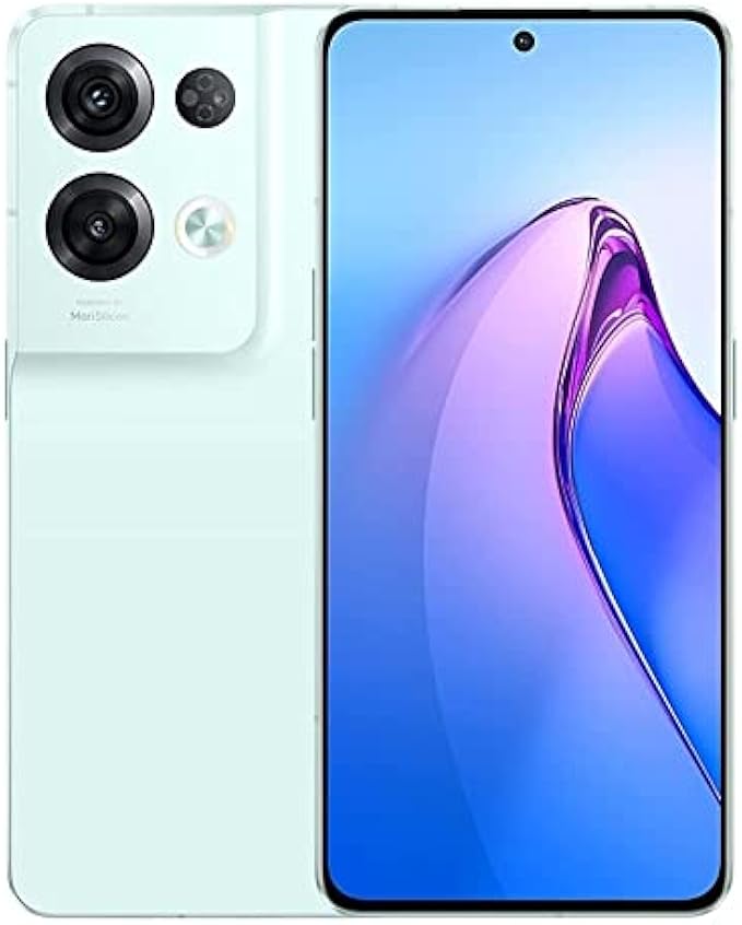 OPPO Reno8 Pro 5G Dual 256GB 12GB RAM Factory Unlocked (GSM Only | No CDMA - not Compatible with Verizon/Sprint) - Green
