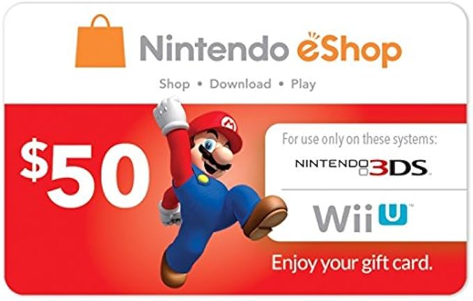 Nintendo Eshop Prepaid Card $50 for 3ds or Wii U by Unknown