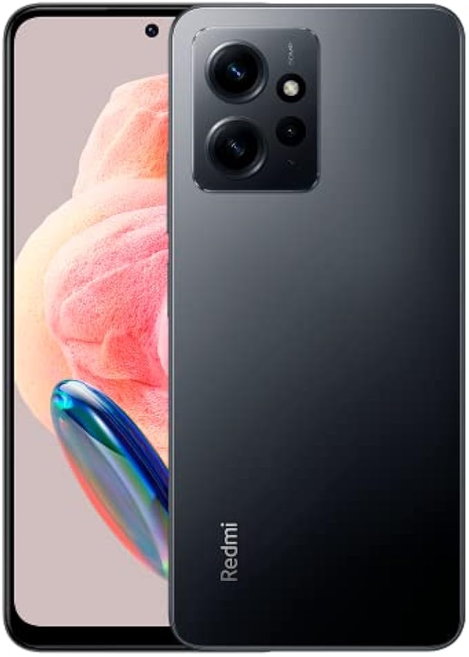 Xiaomi Redmi Note 12 4G LTE (128GB + 4GB) Global Unlocked 6.67" 50MP Triple (ONLY T-Moble/Tello/Mint USA Market) + (w/ 33W Fast Dual Charger Bundle) (Onyx Gray Global + 33W Car Charger)