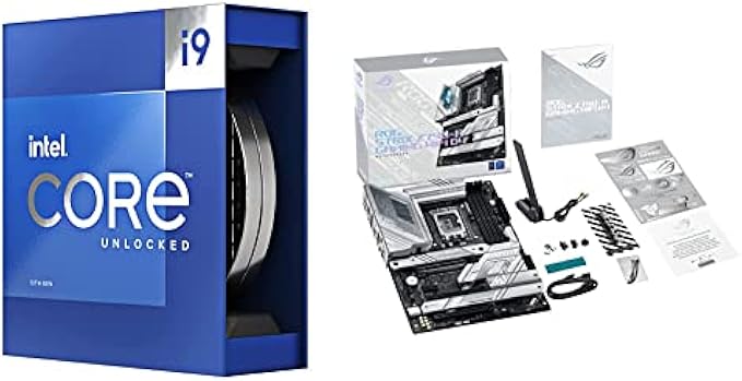 Intel Core i9-13900K Desktop Processor & ASUS ROG Strix Z790-A Gaming WiFi D4 LGA1700(Intel®13th&12th Gen) ATX Gaming Motherboard