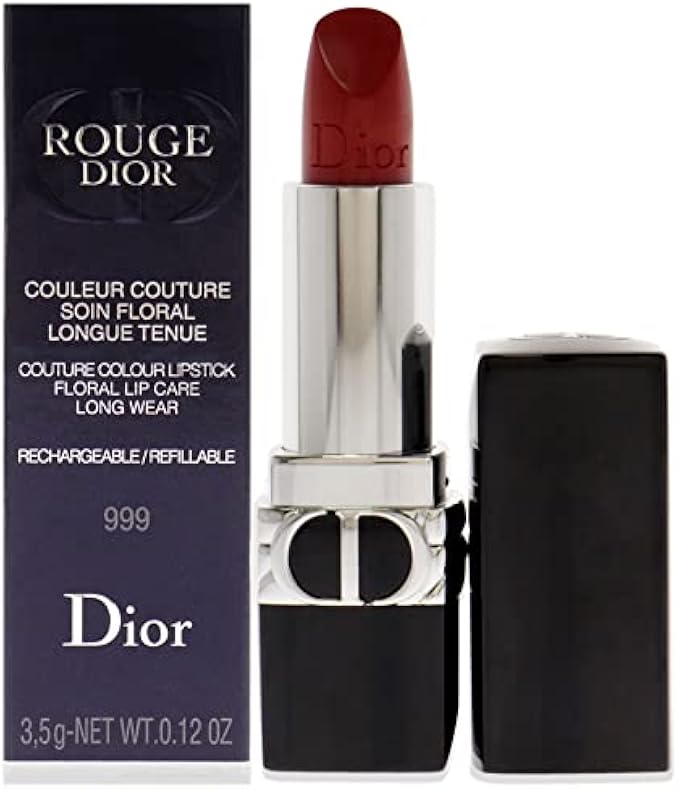 Christian Dior Rouge Dior Couture Lipstick - 999 Satin Lipstick (Refillable) Women 0.12 oz