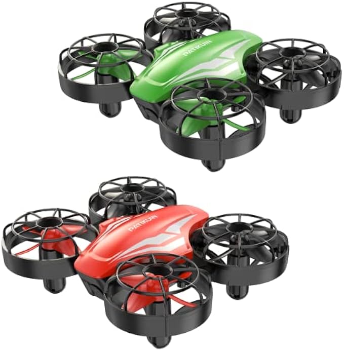 2 Pack Mini Drone for Kids and Beginners, Remote Control Helicopter Quadcopter with 6 Modular Batteries, Auto Hovering, 3 Speed Modes, Headless Mode, Indoor RC Pocket Plane Gift for Boys and Girls, Gr