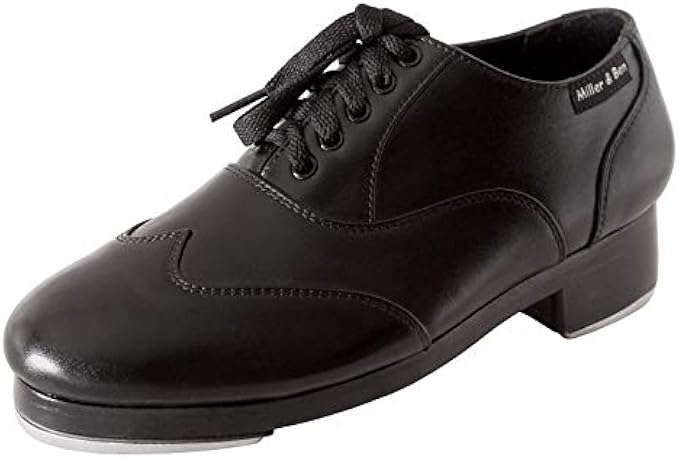 Miller & Ben Tap Shoes, Jazz-Tap Master, All Black Professional Tap Shoes