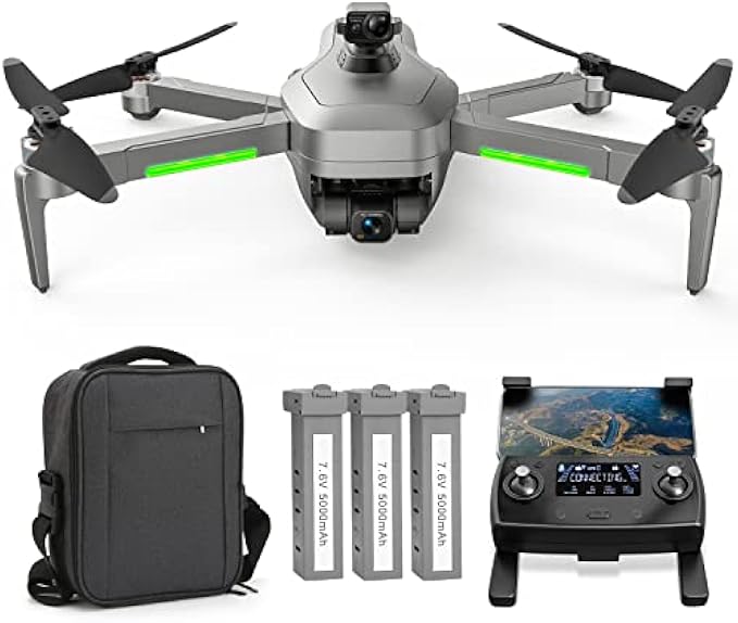 Tucok 193MAX2S Drones with Camera for Adults 4K,3-Axis Gimbal with EIS UHD Camera,99-Min Flight Time,4KM Video Transmission,Obstacle Avoidance,Auto Return Home,GPS FPV RC Quadcopter with Brushless Mot