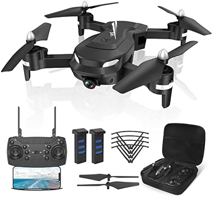 FERIETELF T26 Drones for Adults - 1080P HD RC Drone, Fpv Drone with Camera, With WiFi Live Video, Altitude Hold, Headless Mode, 3D Flip, Gravity Sensor, One Key Take Off/Landing for Kids or Beginners