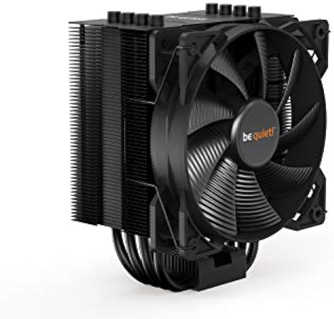 be quiet! Pure Rock 2 Black (BK007), 150W TDP, CPU Cooler, Intel-1700/1200/2066/1150/1151/1155/2011(-3) Square ILM, AMD-AM4 for Desktop