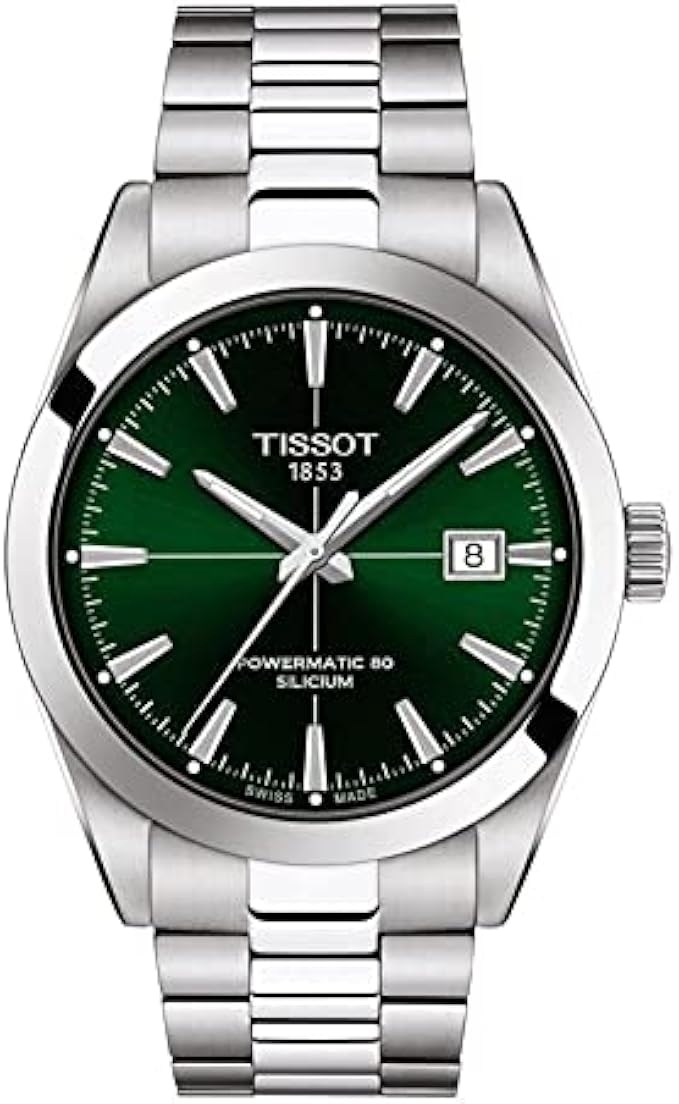 Tissot Men's Gentleman Auto Swiss Automatic Dress Watch with Stainless Steel Strap
