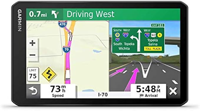 Garmin - dezl OTR700 7 inches GPS Truck Navigator - Black 010-02313-00 (Renewed)