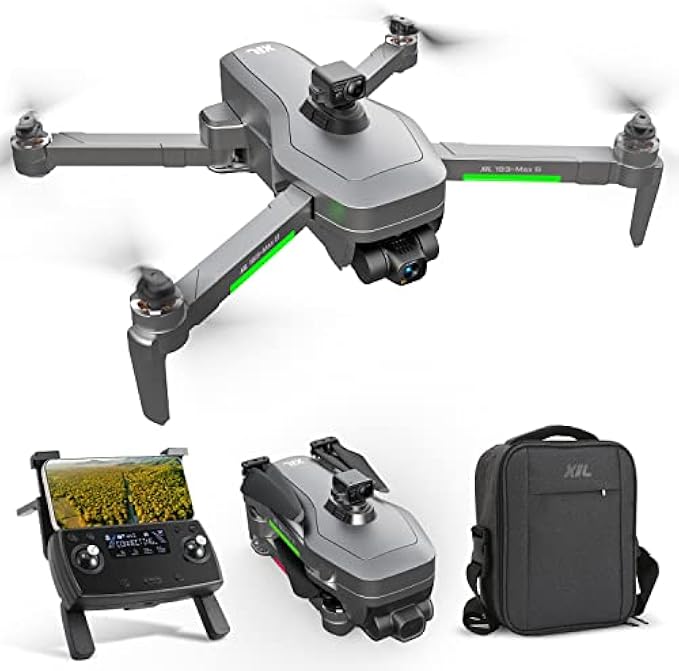 XiL 193MAX2 Drones with Camera for Adults,4K EIS Camera Drone with 3-Axis Gimbal,13000ft 5Ghz WiFi Transmission,GPS RC FPV Quadcopter with Brushless Motor,Obstacle Avoidance,Smart Return Home,