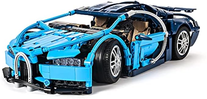 DAHONPA Bluce Sports Car MOC Building Blocks Kit, 1:14 Scale Sports Car Model Toys(1258 Pcs)，Gift for Adults and Kids