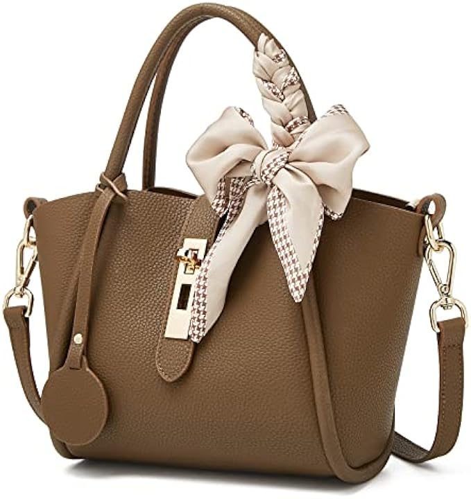 FOXLOVER Soft Leather Handbag for Women Small Top Handle Purses Designer Shoulder Bag ladies Crossbody Bag