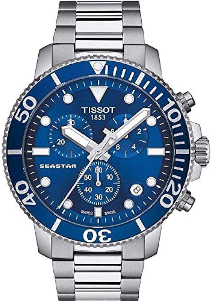 Tissot Mens Seastar 660/1000 Stainless Steel Casual Watch