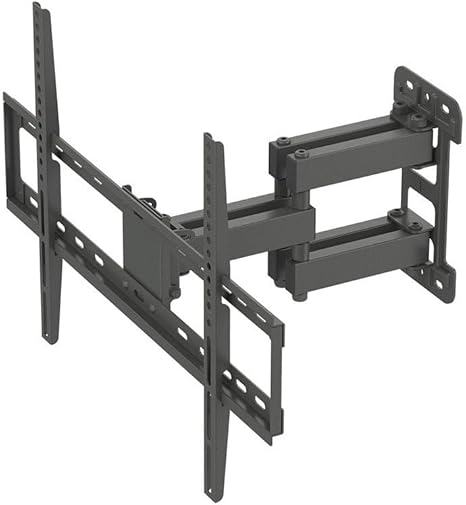 Monoprice Titan Series Full-Motion Articulating TV Wall Mount Bracket - for TVs Up to 70in Max Weight 99lbs VESA Patterns Up to 600x400 Rotating Black