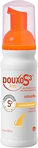 Douxo S3 Pyo Mousse, Contains 3% Chlorhexidine & 0.5% Ophytrium, Antiseptic & Hydrating, for Bacterial or Yeast Skin Infections, for Dogs, 5.1 fl. oz. (150mL)