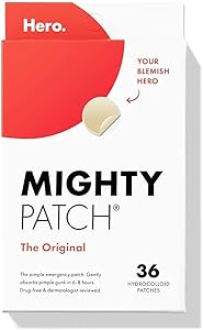 Mighty Patch Original - Hydrocolloid Acne Pimple Patch Spot Treatment (36 count) For Face, Vegan, Cruelty-Free