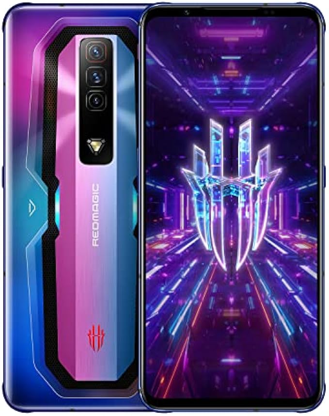 REDMAGIC 7 165Hz Gaming Phone with 6.8" Screen and 64MP Camera, 5G Android Smartphone with Snapdragon 8 Gen 1 and 16GB+256GB, 4500mAh Battery and US Version Factory Unlocked Cell Phone Red&Blue