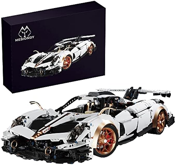 Mesiondy Racing Car Building Blocks Kit，Car Model Building Set DIY Toys for Boys Age 12 13 14 15 16