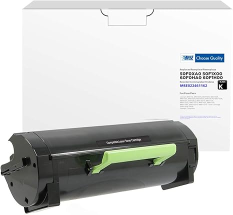 MSE Brand Remanufactured Toner Cartridge for Lexmark 50F0XA0, 50F1X00, 60F0HA0, 60F1H00, 60F1000 | Black | Extra High Yield