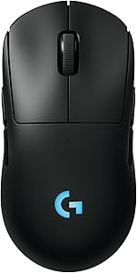 Logitech G PRO 2 Lightspeed Wireless Gaming Mouse, Right- or Left-Handed Mouse with up to 4 Customizable and Switchable Magnetic Side Buttons, 44K DPI Sensor, USB-C Charging, for PC/Mac - Black