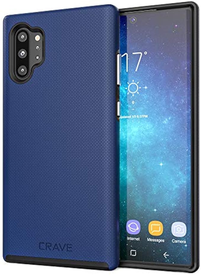 Crave Note 10+ Case, Dual Guard Protection Series Case for Samsung Galaxy Note 10 Plus - Navy