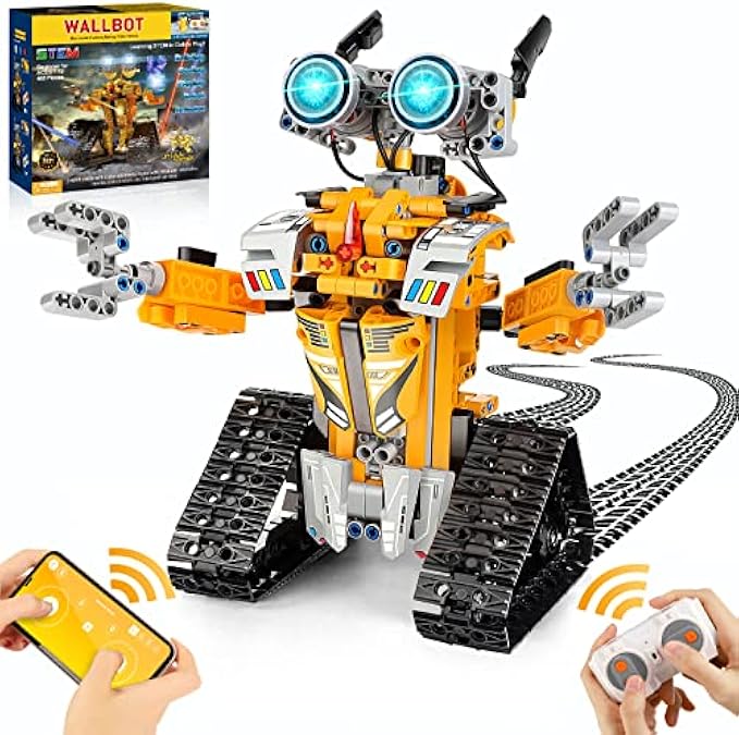 JOJO&Peach STEM Projects for Kids Ages 8-12, Remote & APP Controlled Robot Building Kit Birthday Gifts Toys for 8 9 10 12-15 Years Old Teen Boys Girls(468 Pieces)