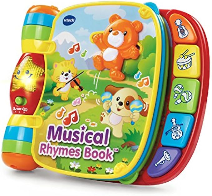 VTech Musical Rhymes Book, Red 1.74 x 8.76 x 7.48 inches