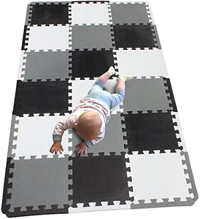 MQIAOHAM® Baby Crawling mat for Floor Play mat for Toddlers Interlocking Foam Tiles playmat Toddler Puzzle mats CDW101104112XZ301018