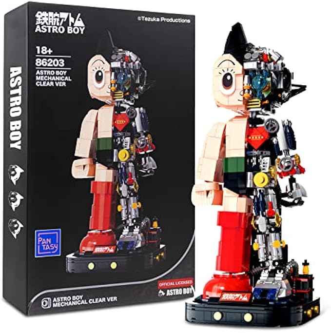 BRICKKK Pantasy Astro Boy Building Kit, Cool Building Sets for Adults, Creative Collectible Build-and-Display Model for Home or Office, Idea Birthday Present for Teens or Surprise Treat (1258Pieces)