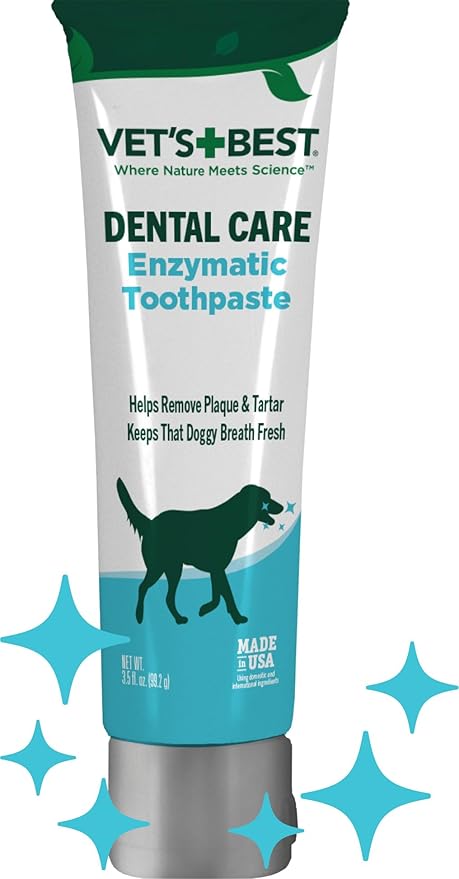 Vet's Best Enzymatic Dental Gel Toothpaste for Dogs, 3.5 oz (Packaging May Vary)