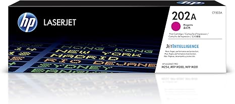 HP 202A Magenta Toner Cartridge | Works with HP Color LaserJet Pro M254, HP Color LaserJet Pro MFP M281 Series | CF503A